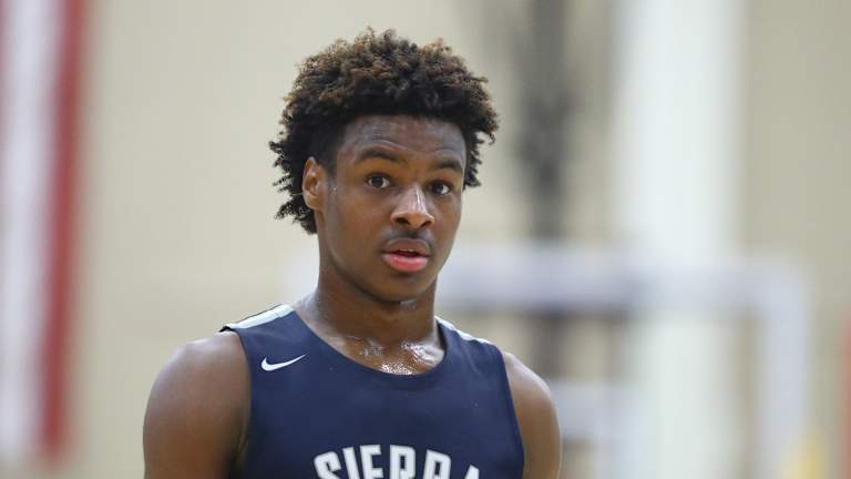 Bronny James Wears New Nike Kyrie Shoes